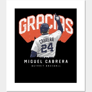 Miguel Cabrera Detroit Gracias Posters and Art